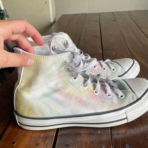 Tie dye high top converse